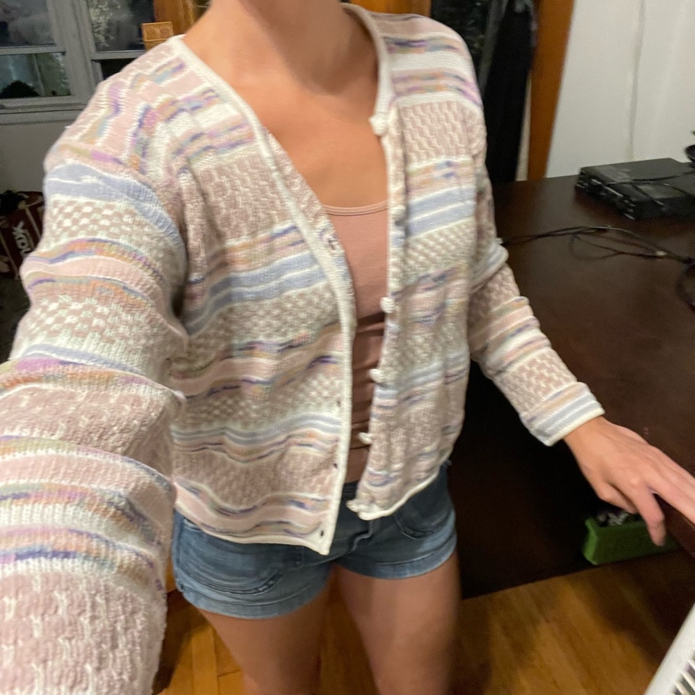 Cullinane Vintage Knit Button Up Cardigan